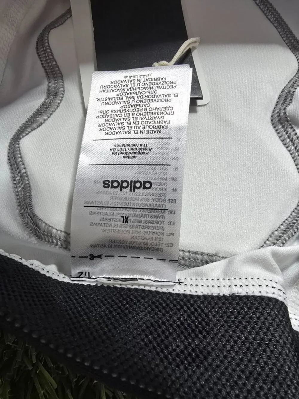 adidas Men's Padded 5-Pad Soft Pad Football Girdle White Black IP9106 Sz (L-XL)